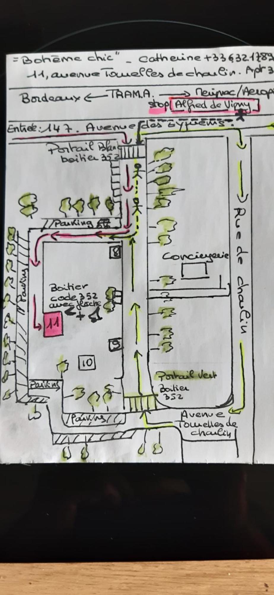 "Boheme Chic" Trama Direct Aeroport Et Bordeaux Centre Station Alfred De Vigny 4Mn De L'Appartement Parking Gratuit Mérignac Zewnętrze zdjęcie